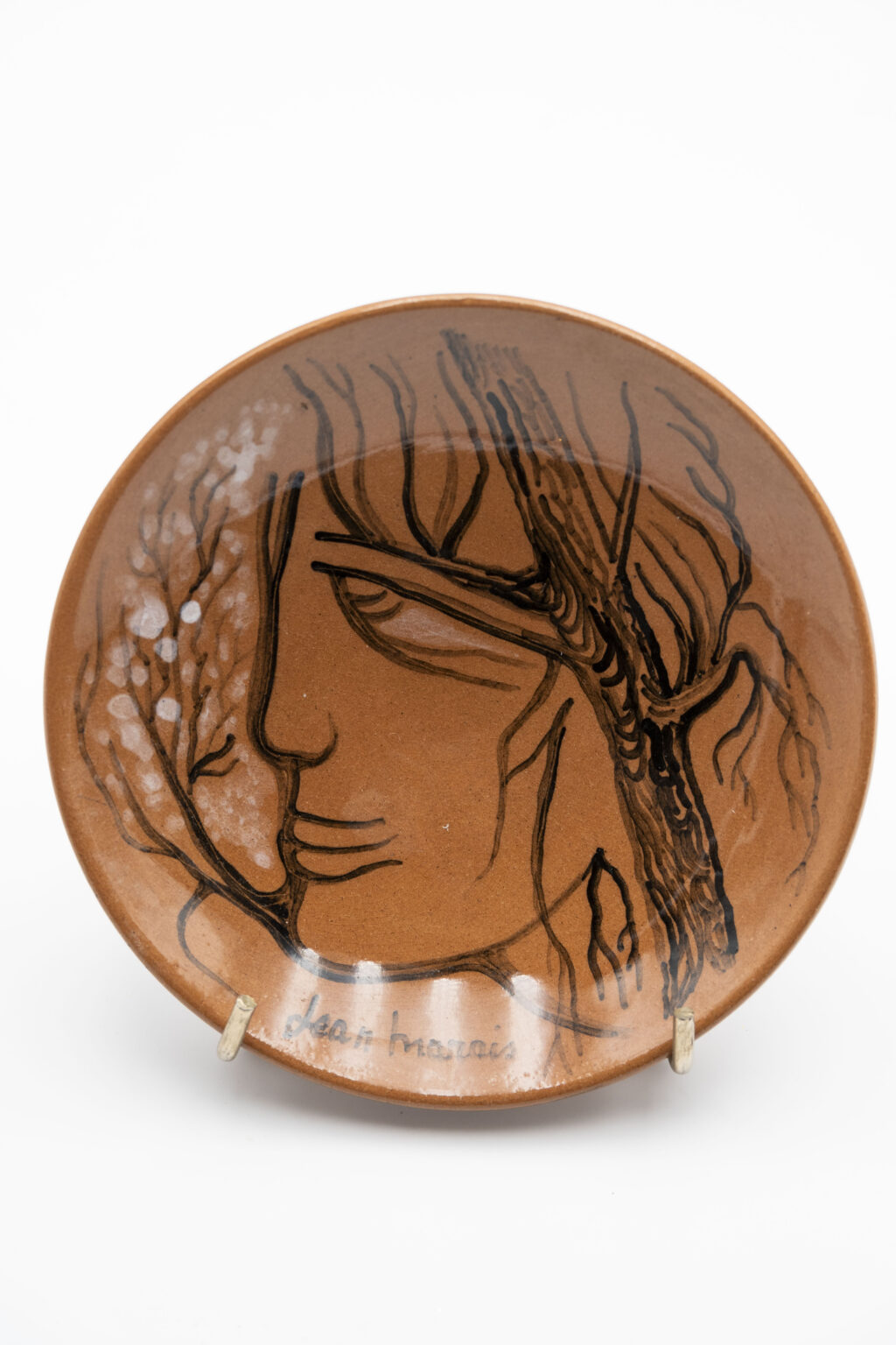 Coupelle sur pied, signée Jean Marais