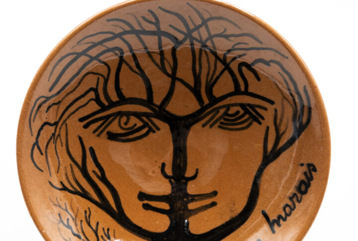 Coupelle en terre faïence Jean Marais