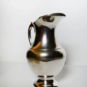 carafe vintage, cruche, pichet en métal argenté