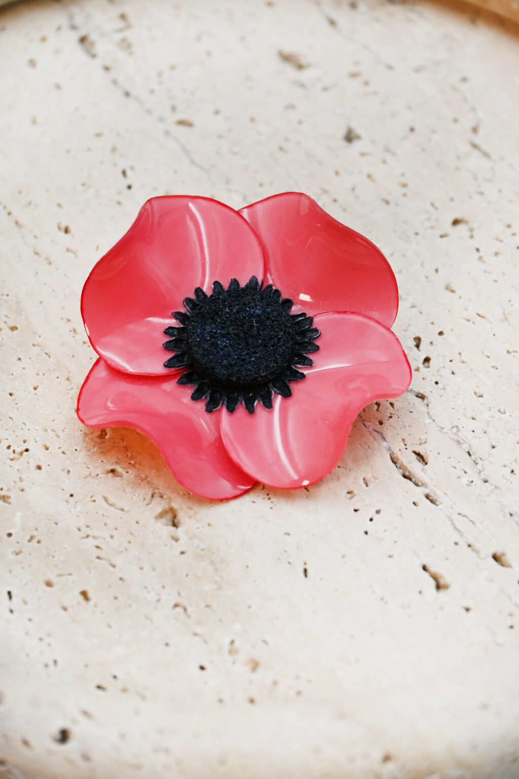 Broche anémone Ciléa vintage