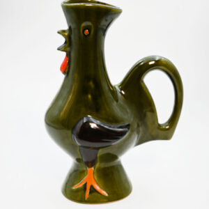 carafe en céramique en forme de coq