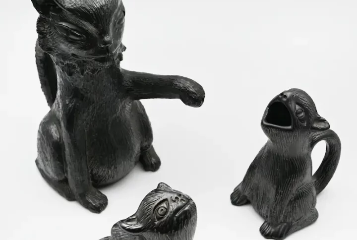 Service à thé, céramique Jean Marais, théière,