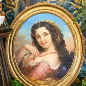 Tableau pastel, tableau de femme