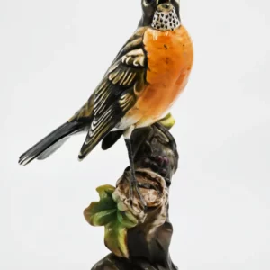 Oiseau en porcelaine, figurine oiseau, décor oiseau