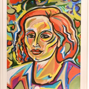 tableau, portrait de femme