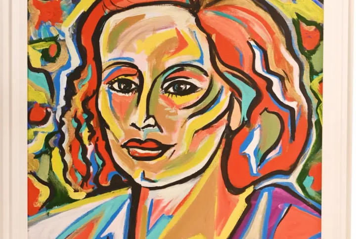 tableau, portrait de femme